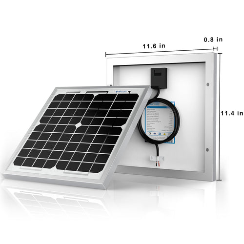 10 watt 12 volt monocrystalline solar panel.