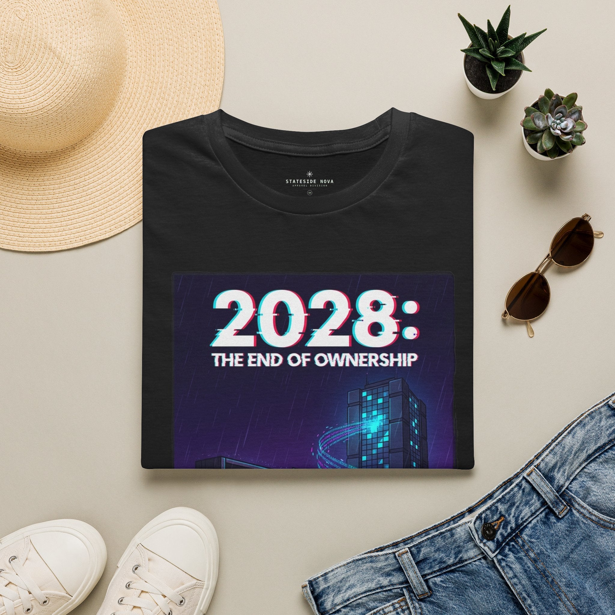 2028: The End of Ownership — Cyberpunk Statement Gamer T-Shirt