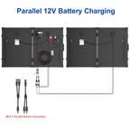 ACOPOWER PTP 100W solar panel briefcase folded closed.