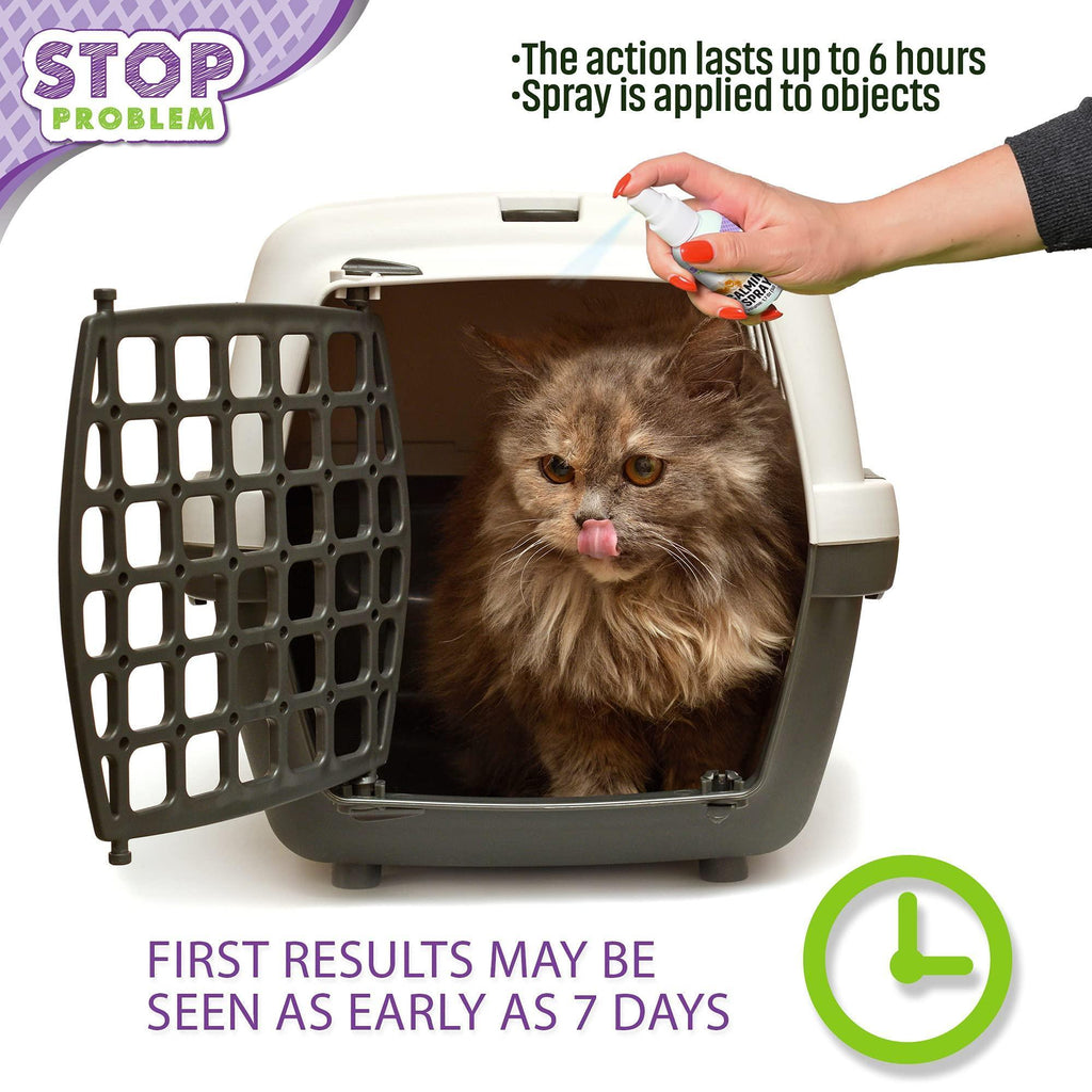Calming Pheromone Spray Scratch Deterrent For Cats Travel Stress Relief by STATESIDE NOVA
