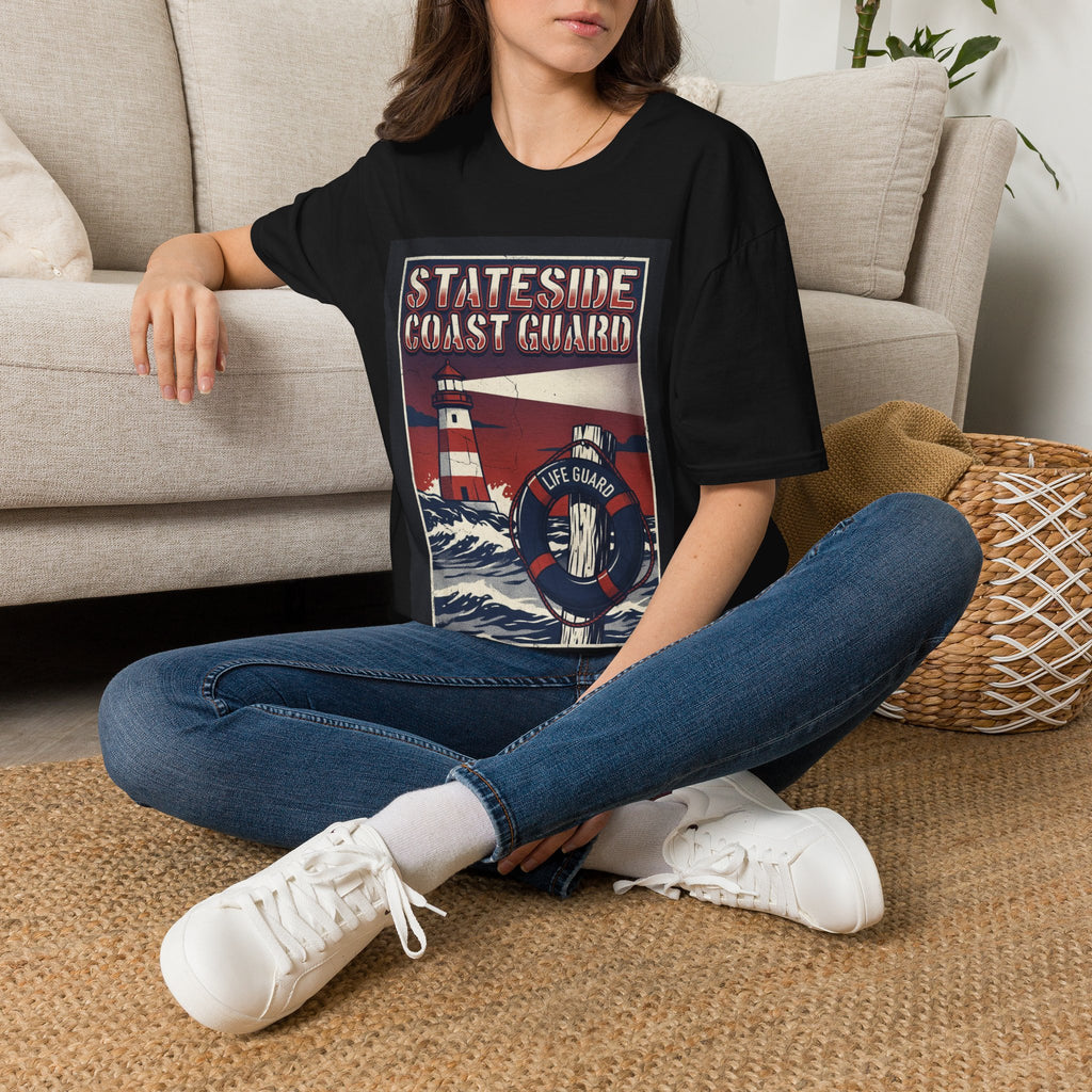 Stateside Coast Guard — Lighthouse & Life Ring Graphic Tee