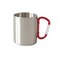 Stainless Steel Double Wall Carabiner Mug 10oz For Camping by STATESIDE NOVA