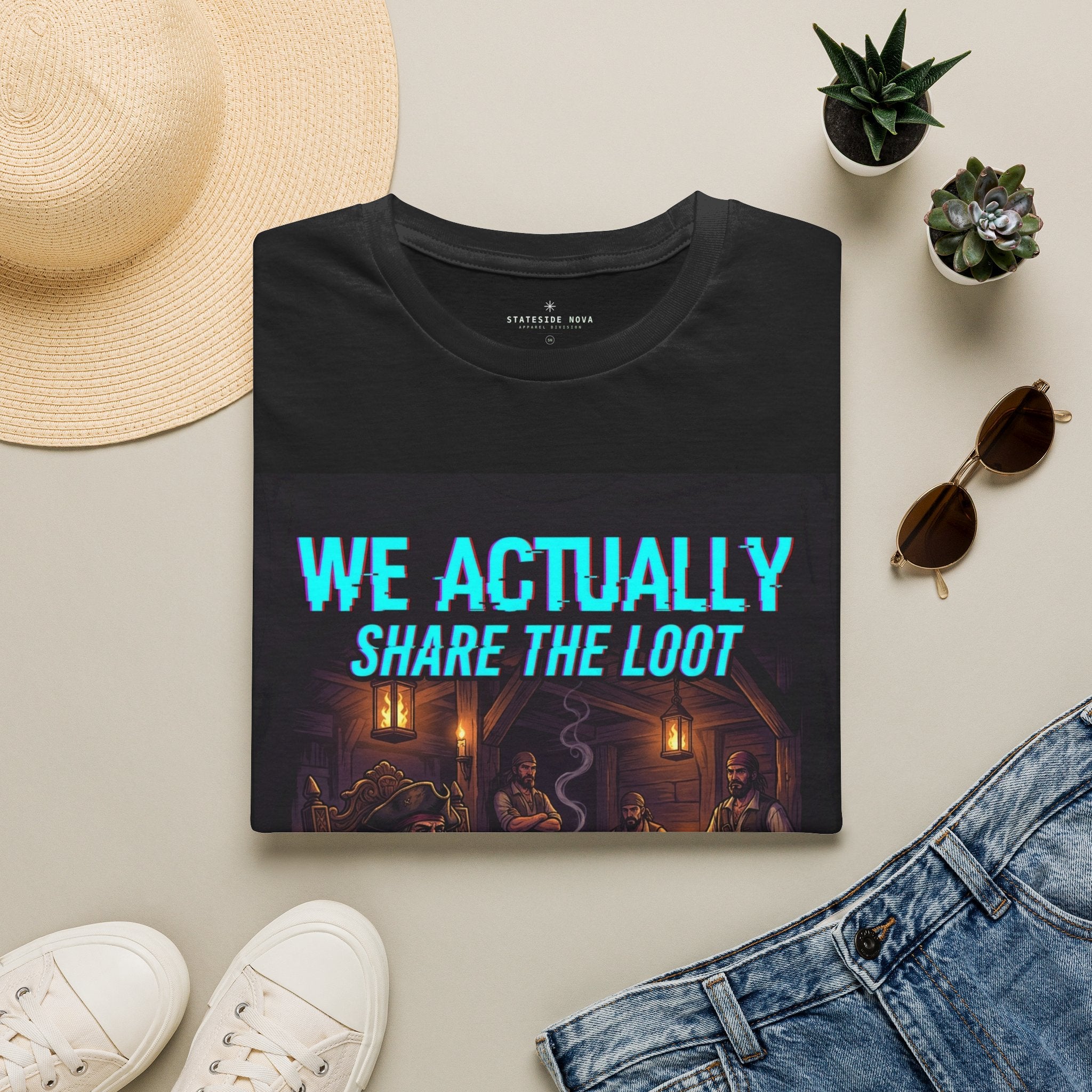 "We Actually Share the Loot" — Fantasy RPG Gaming T-Shirt