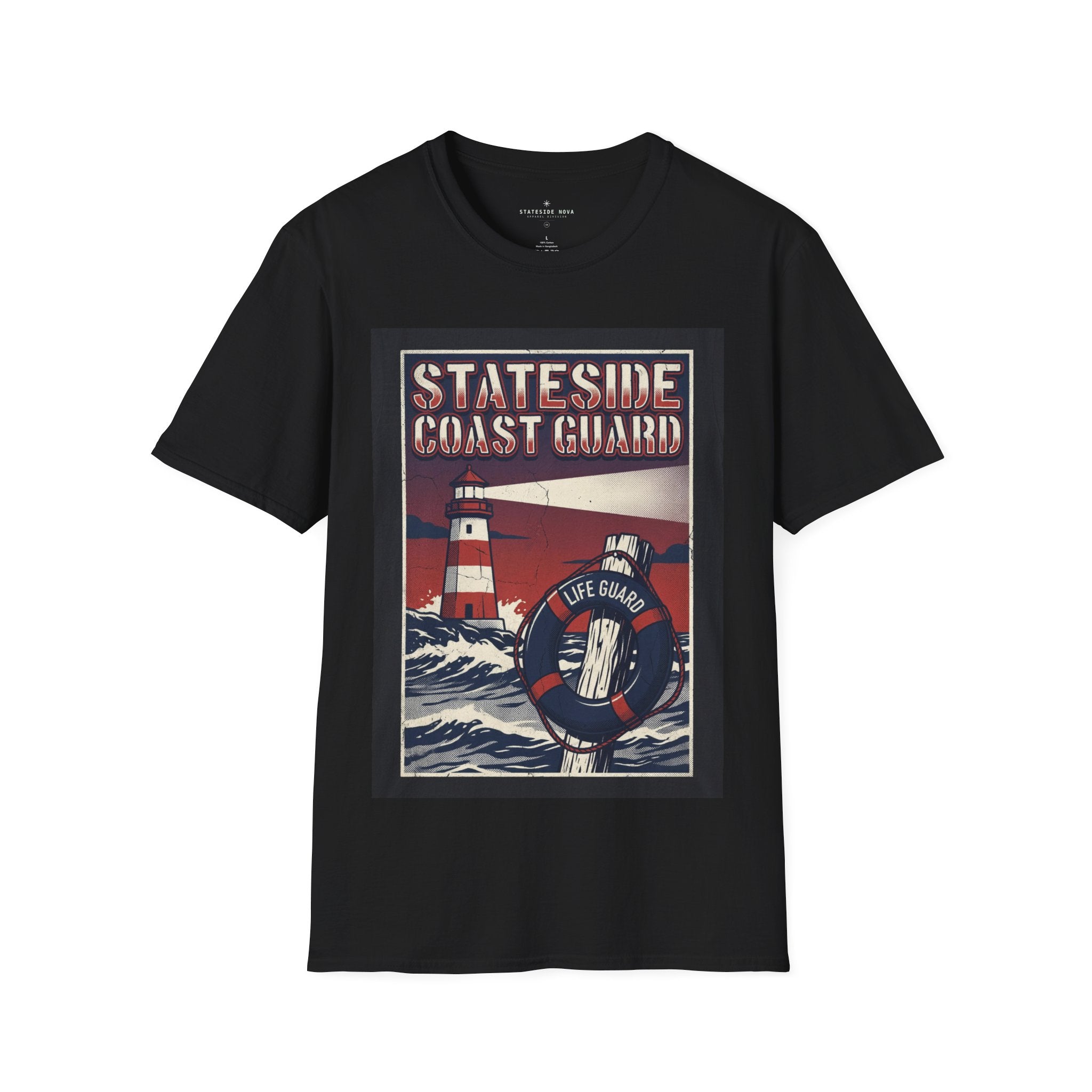Stateside Coast Guard — Lighthouse & Life Ring Graphic Tee