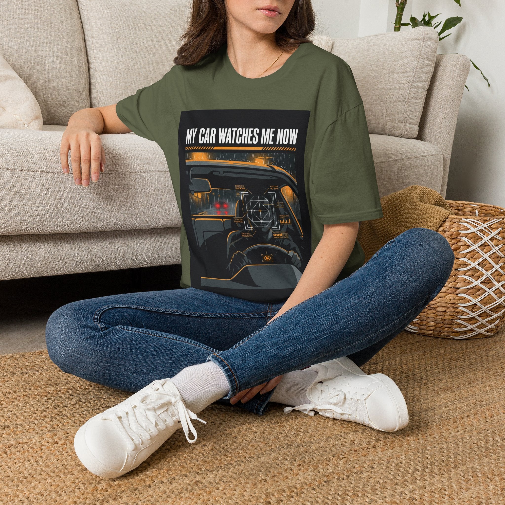 My Car Watches Me Now — Vehicle Privacy Awareness Tee