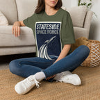 Stateside Space Force — Retro Rocket Poster Tee