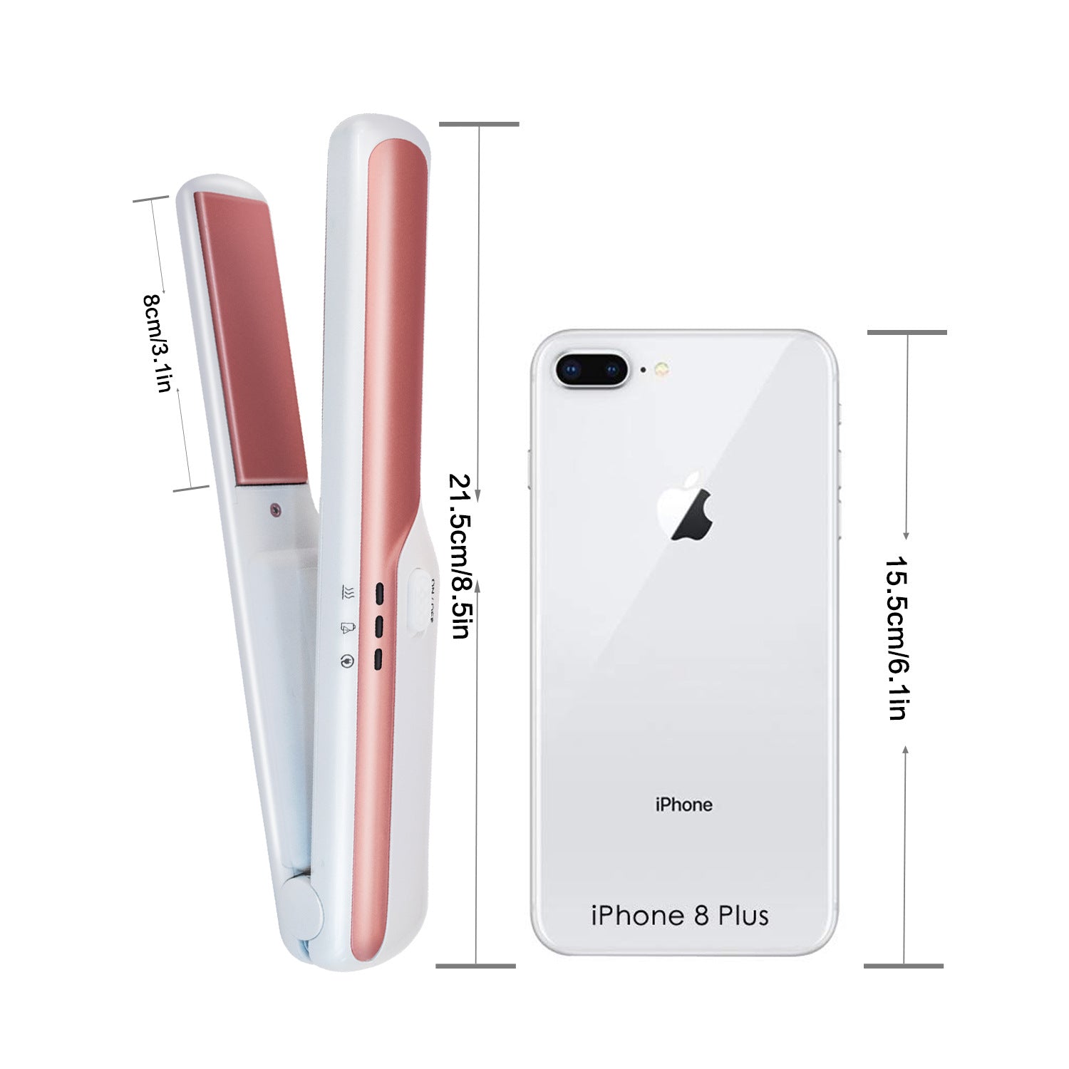 USB-C Rechargeable Cordless Hair Straightener