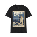 Stateside Navy — Retro Anchor & Dock Graphic Tee