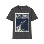 Stateside Space Force — Retro Rocket Poster Tee