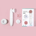 2-Speed 2-In-1 Sonic Facial Cleansing Brush by VIP Digital Presence, white handle with pink brush heads