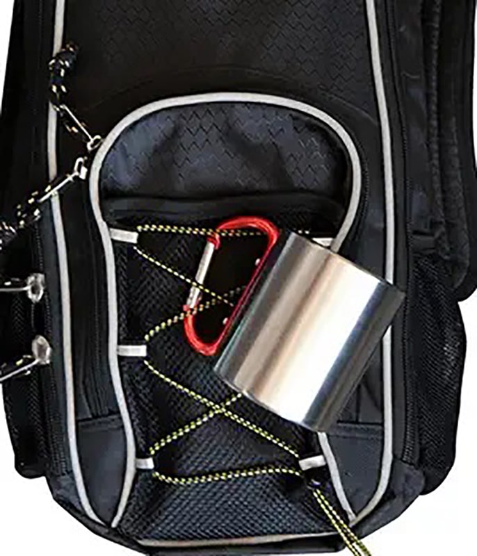 Stainless Steel Double Wall Carabiner Mug 10oz For Camping by STATESIDE NOVA