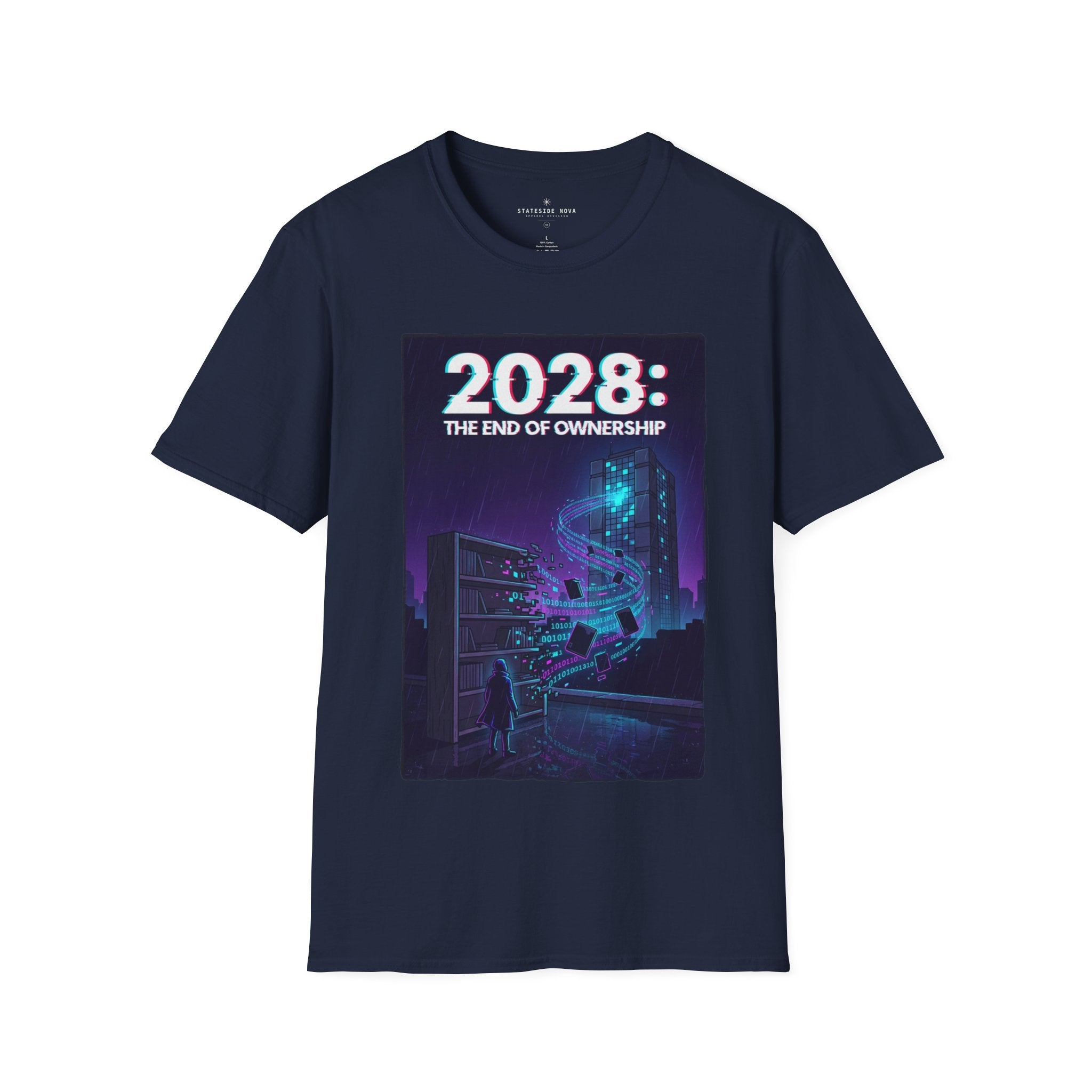2028: The End of Ownership — Cyberpunk Statement Gamer T-Shirt