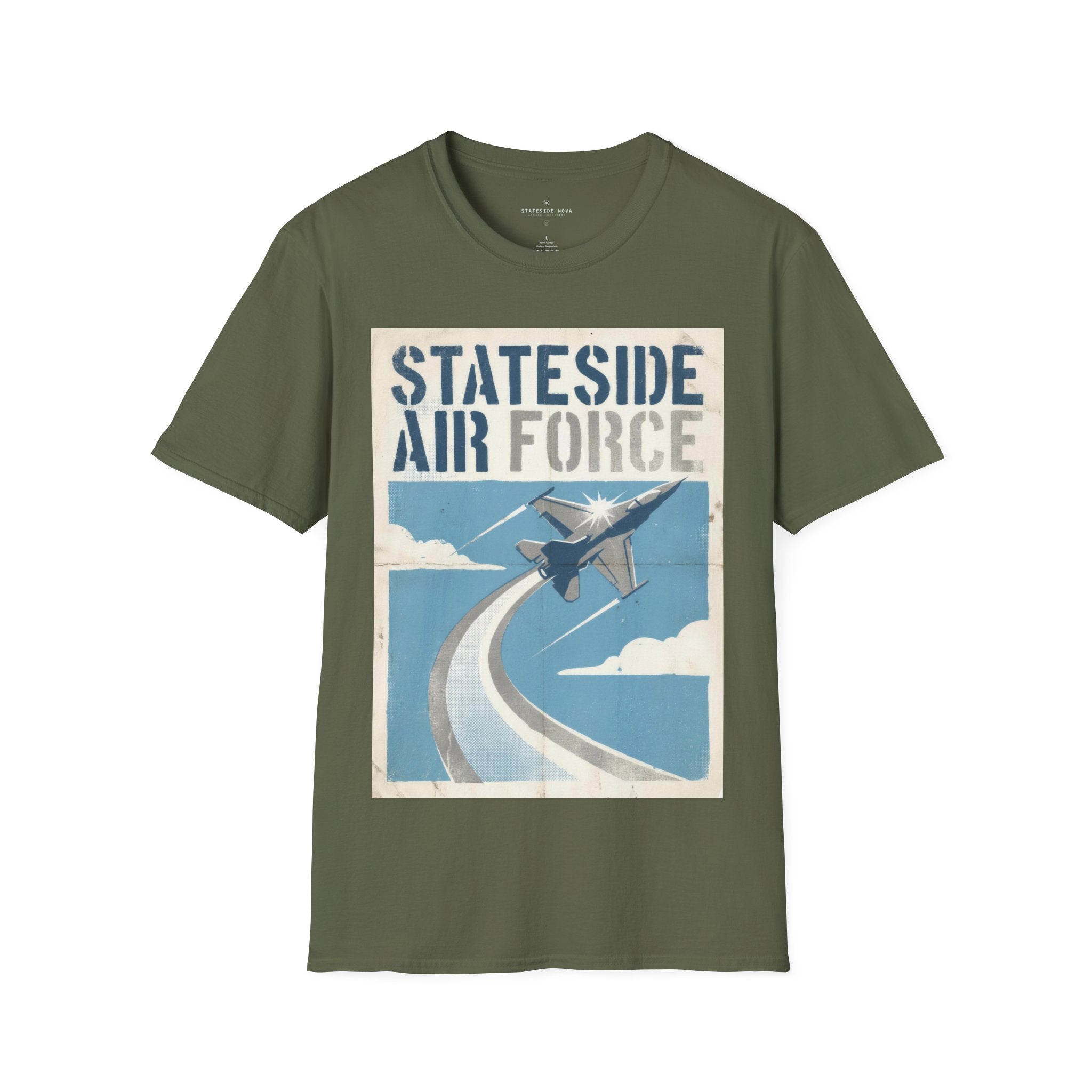Stateside Air Force T-Shirt — Vintage Military Jet Graphic Tee