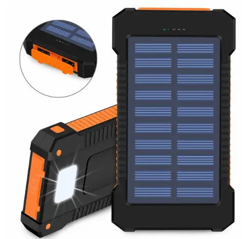 Waterproof Compact Solar Power Bank 10000mAh Battery Backup by STATESIDE NOVA
