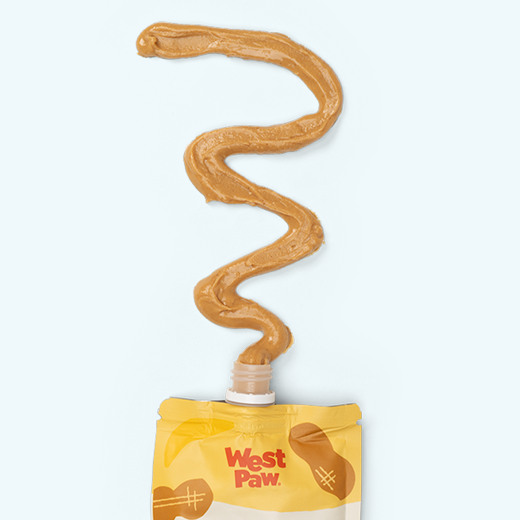 Peanut Butter and Banana dog treat pouch, back of package with ingredients.