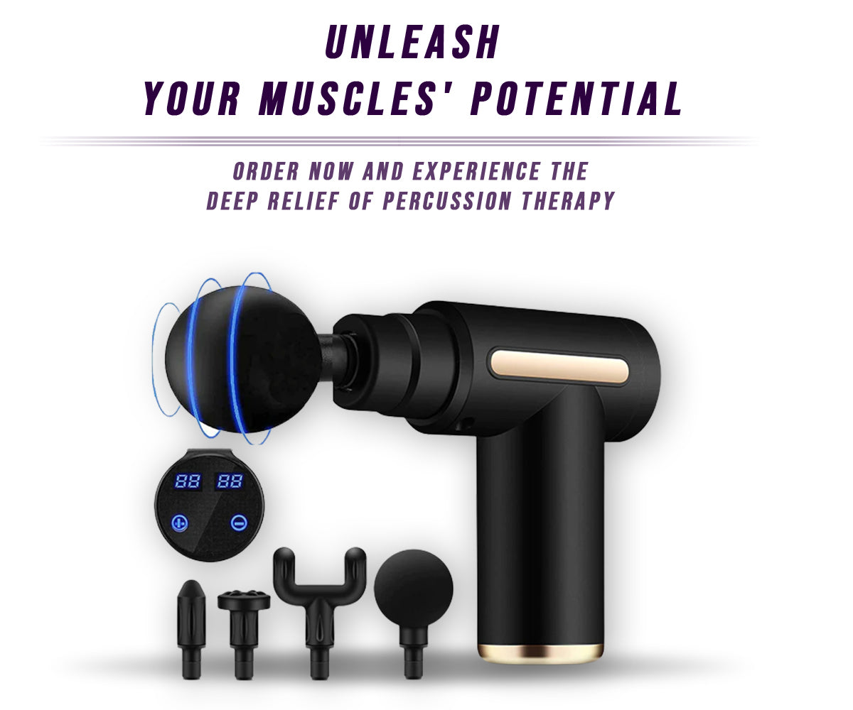 Cordless Muscle Massage Gun for Deep Percussion Therapy and Pain Relief by STATESIDE NOVA