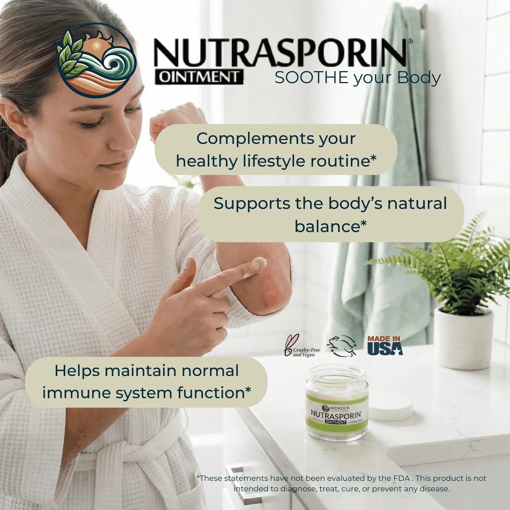Nutrasporin Ointment 3oz jar by 3rd Rock Essentials, all-natural first aid ointment