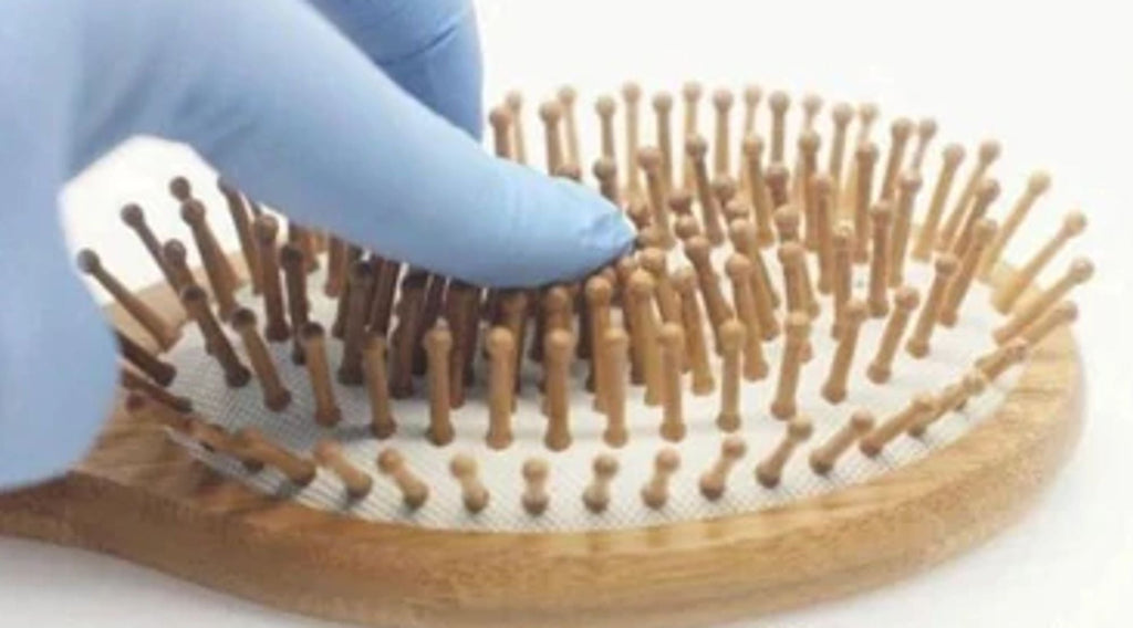 Bamboo Detangling Hair Brush With Natural Rubber Cushion 9 Inch by STATESIDE NOVA
