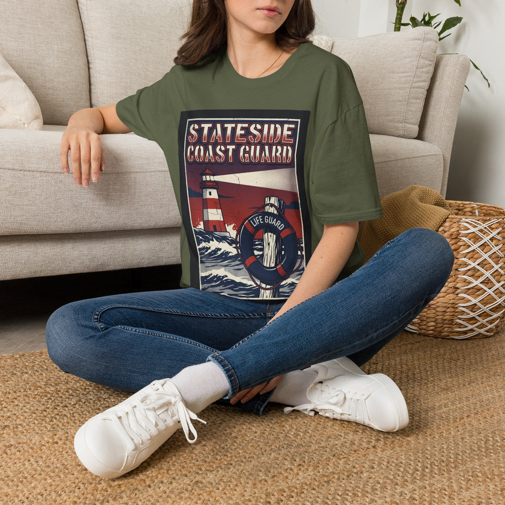 Stateside Coast Guard — Lighthouse & Life Ring Graphic Tee