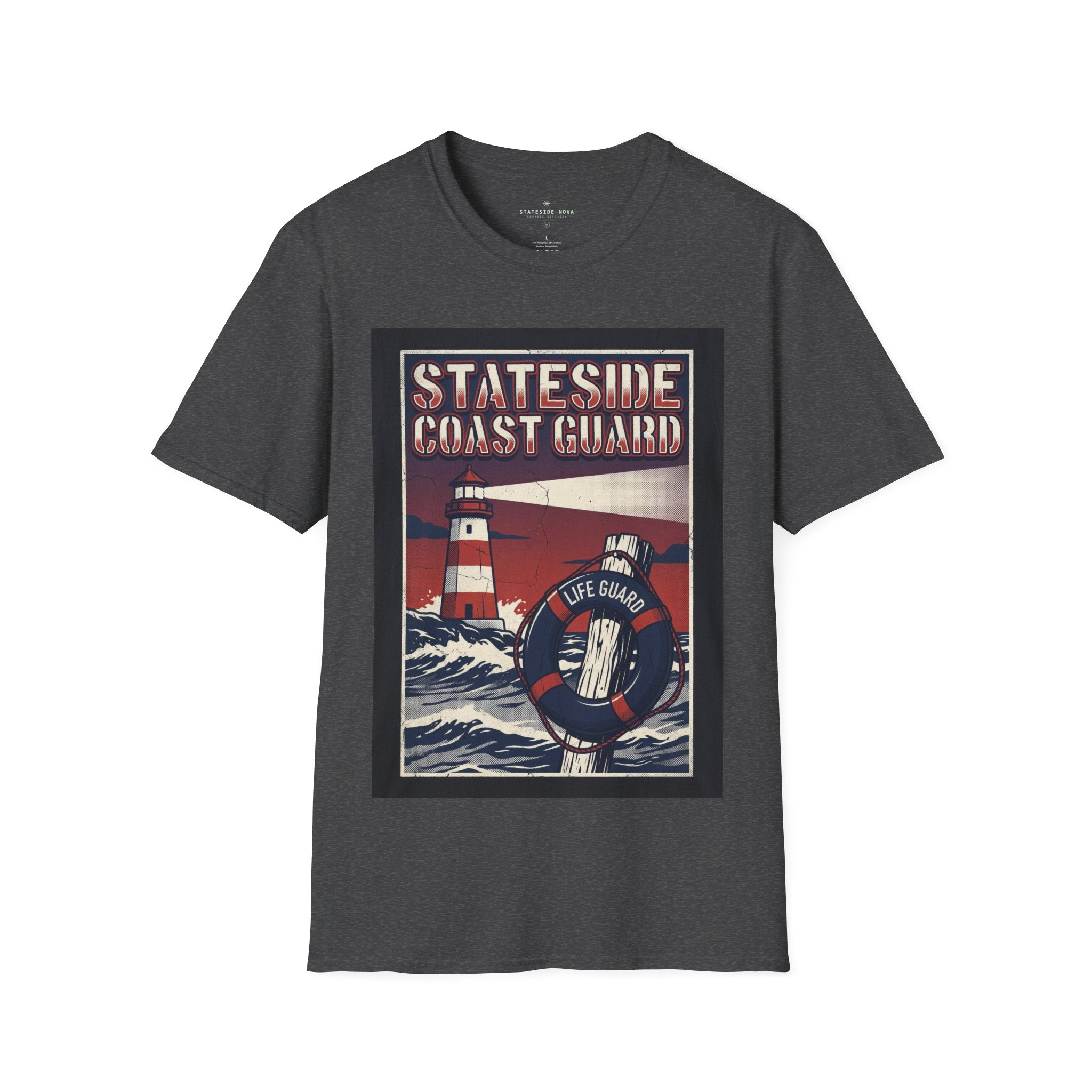 Stateside Coast Guard — Lighthouse & Life Ring Graphic Tee