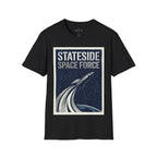 Stateside Space Force — Retro Rocket Poster Tee