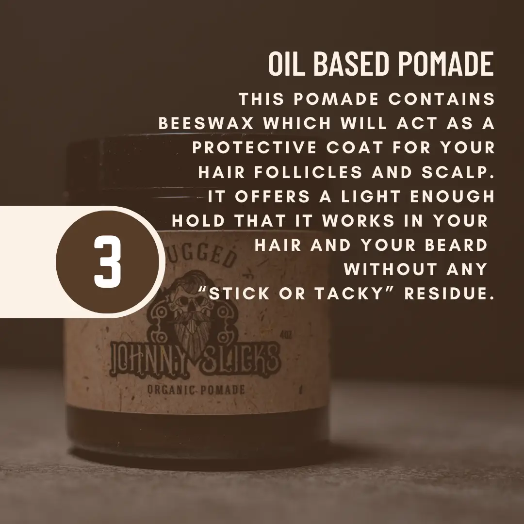 Beard Style Kit Featuring Organic Oil Based Pomade and Other Essentials for All Day Slick Look by Johnny Slicks