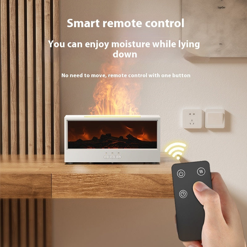Simulated 3D Fireplace Flame Aroma Diffuser by FLIPSTYLEZLLC with remote control