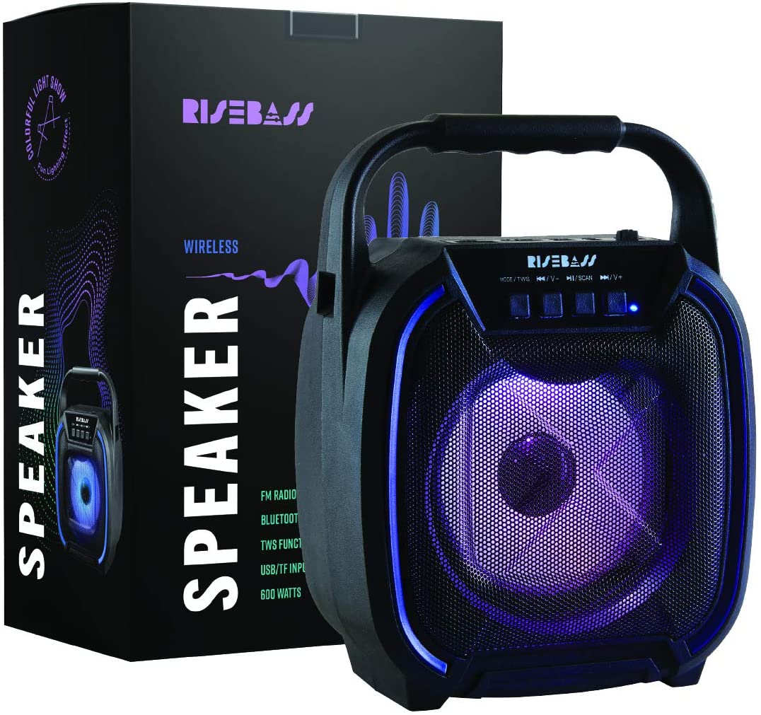 8 Inch 600W Portable Bluetooth Speaker With TWS And Light Up by STATESIDE NOVA