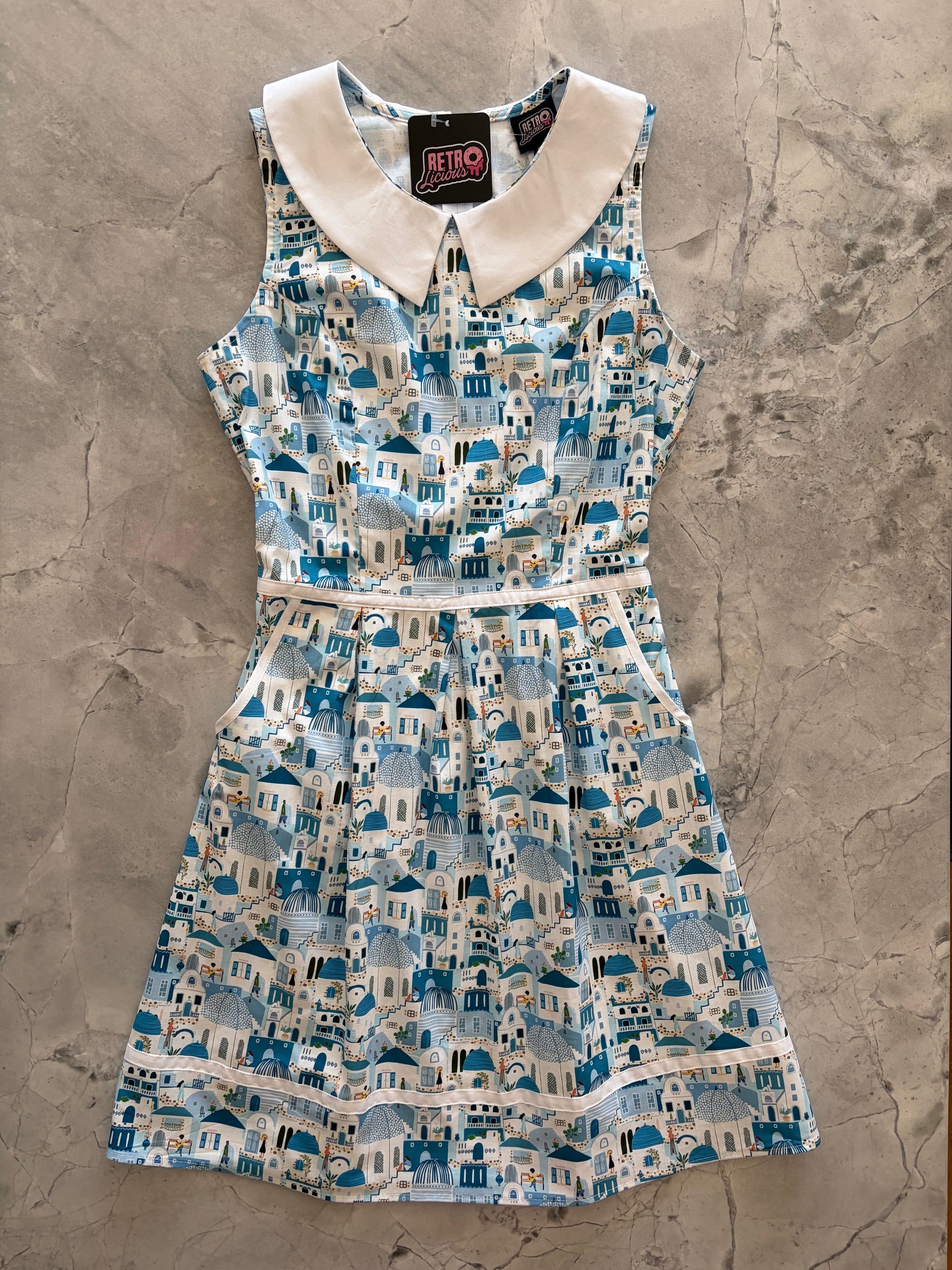 Santorini Collared Dress