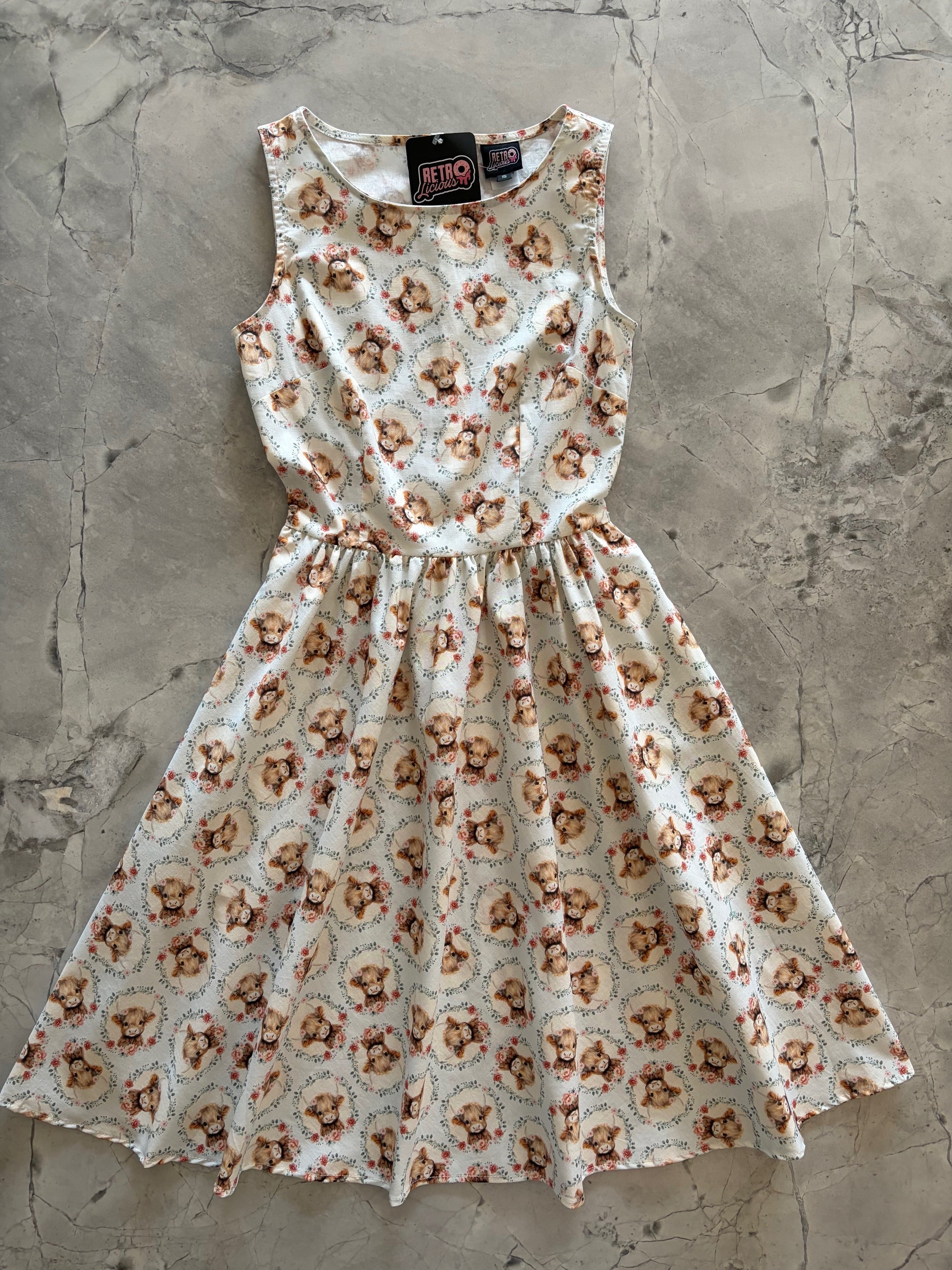 Till the Cows Come Home Vintage Dress