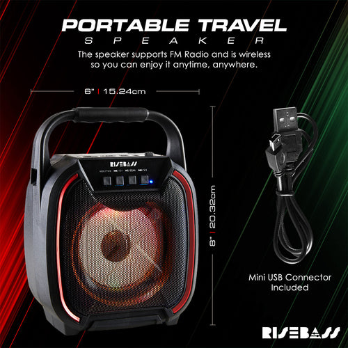 8 Inch 600W Portable Bluetooth Speaker With TWS And Light Up by STATESIDE NOVA