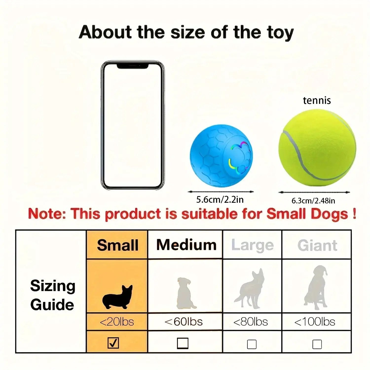 V.I.P Digital Presence Interactive Pet Toy Ball; blue hex-pattern ball and lime tennis ball shown for small dogs.