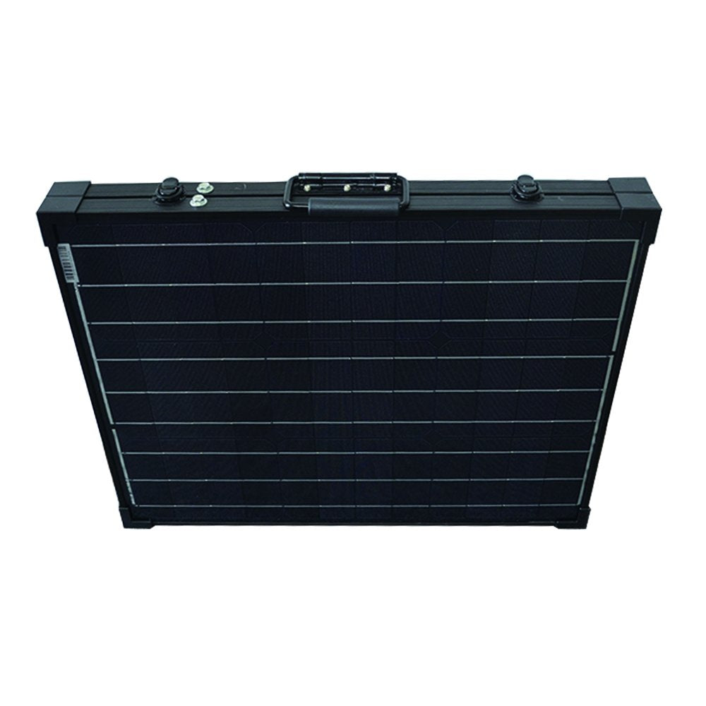 ACOPOWER PTP 100W solar panel MC4 connectors detail.