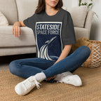 Stateside Space Force — Retro Rocket Poster Tee