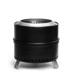 TURBRO Pluto smokeless outdoor fire pit in painted black.