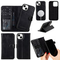 TORONATA Casper full-grain leather MagSafe wallet case for iPhone 15 Plus.