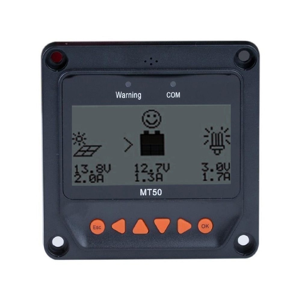 ACOPOWER MT-50 remote meter with LCD display.