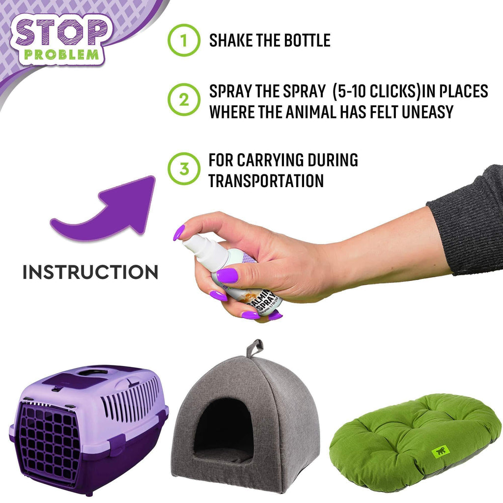 Calming Pheromone Spray Scratch Deterrent For Cats Travel Stress Relief by STATESIDE NOVA