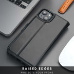 Casper Leather iPhone 15 Plus Wallet Case | Detachable MagSafe Compatible RFID Protection