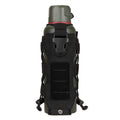 Shopwithnoble.com portable water bottle carrier bag with black polyester sleeve and handle