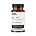 Natural Scientific NAD+ liposomal supplement bottle with brown glass and black screw cap, 60 capsules