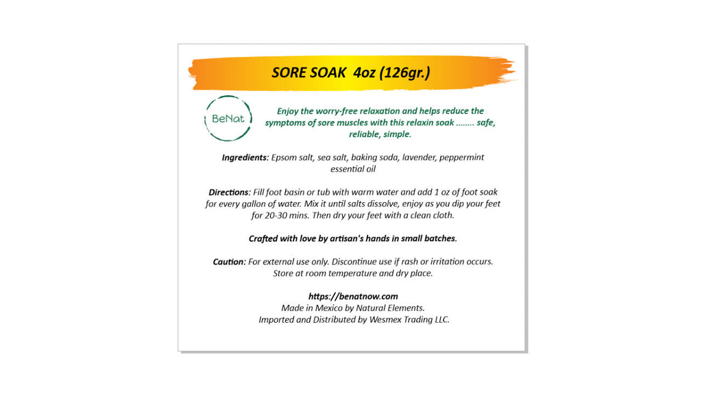 Bath And Foot Soak With Pure All Natural Salts For Sore Muscle Relief by STATESIDE NOVA
