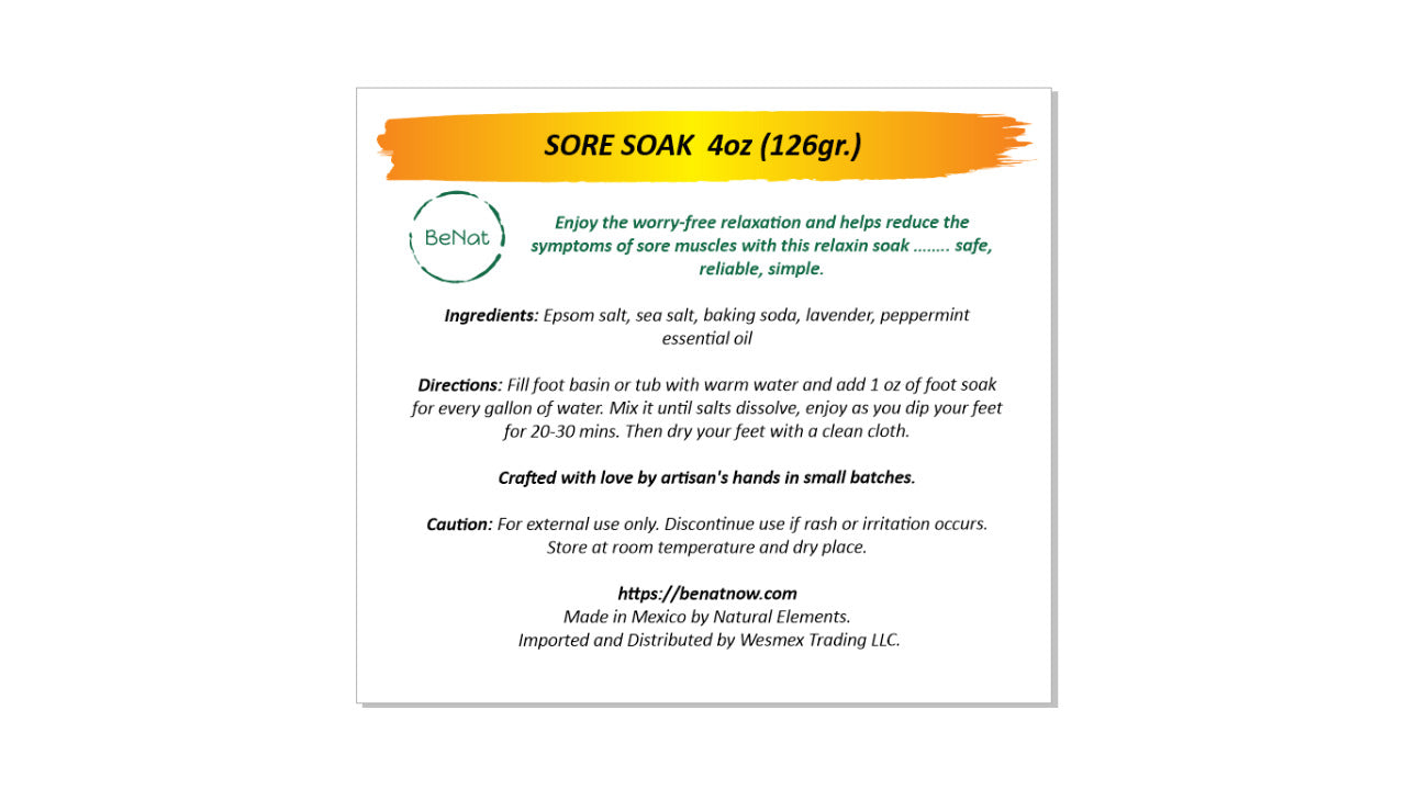 Bath And Foot Soak With Pure All Natural Salts For Sore Muscle Relief by STATESIDE NOVA