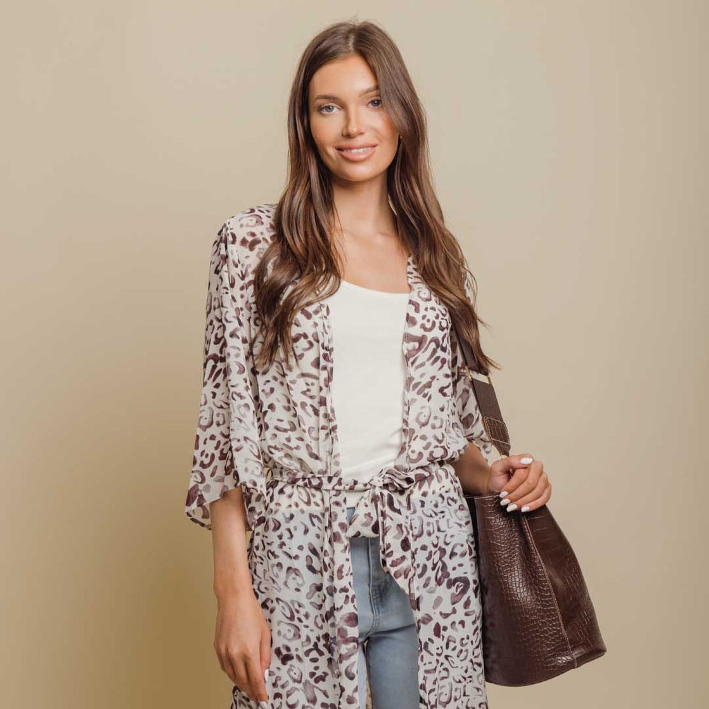 Blake Chocolate Croc Vegan Leather Shoulder Bag With Interchangeable Straps by STATESIDE NOVA