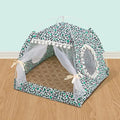 Comfy Calming Pet Tent Bed for Small Dogs and Cats, leopard print, by Furr Baby Gifts