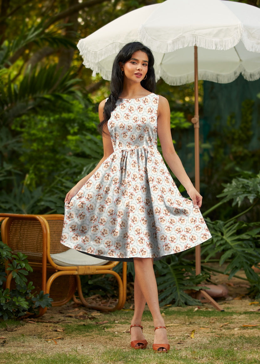 Retrolicious Till the Cows Come Home vintage cotton dress.