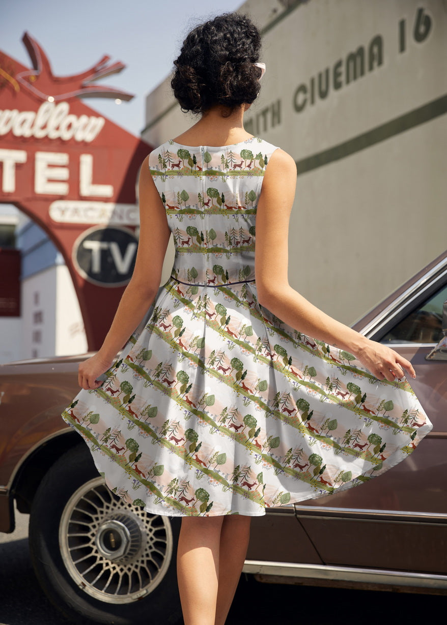 Elizabeth Dress in Woodland Sunset