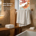 Luxury Organic Bath Six Piece Towel Set | Soft, Plush, Eco-Friendly Towels