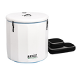RevX inflatable cold plunge barrel with inflatable steps.