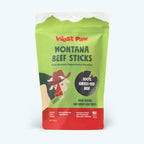 West Paw air-dried beef sticks dog treats.